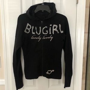 BLU GIRL/Blumarine Black Hoodie Size S